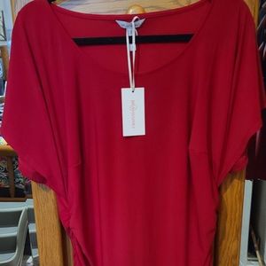 Bravissimo size 18 Red Slouch Dress Shirt